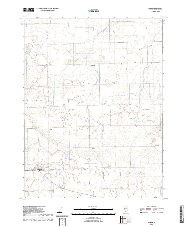 US Topo 7.5-minute map for Redmon IL