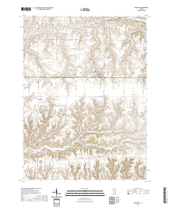 US Topo 7.5-minute map for Reynolds IL
