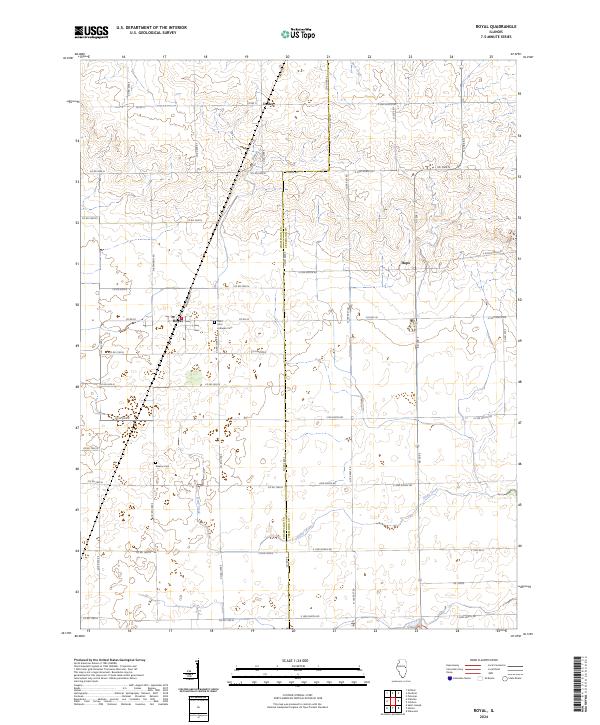 US Topo 7.5-minute map for Royal IL