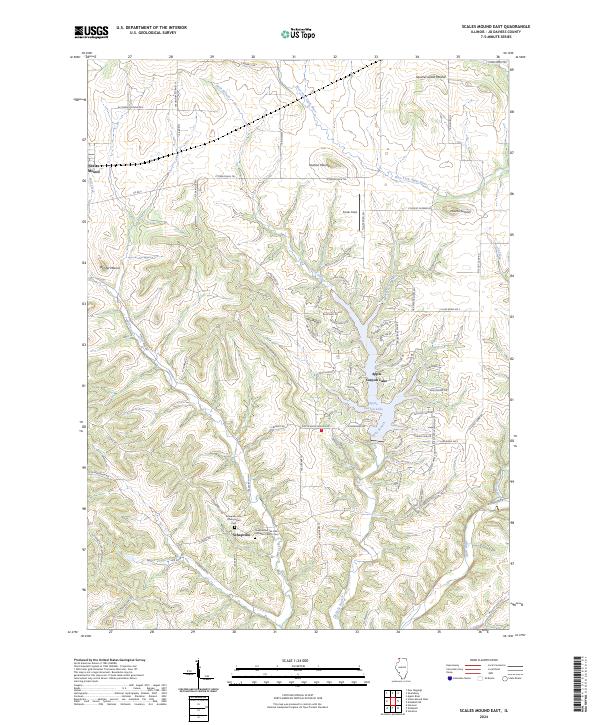 US Topo 7.5-minute map for Scales Mound East IL