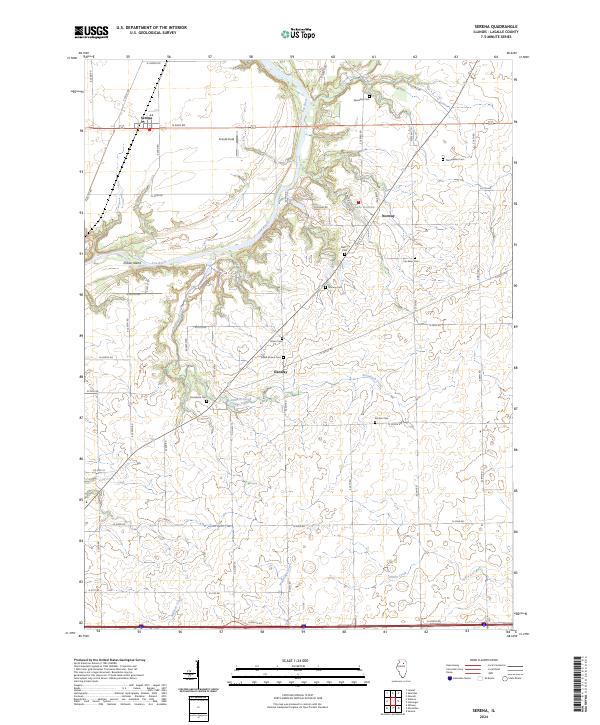 US Topo 7.5-minute map for Serena IL