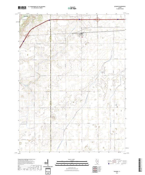 US Topo 7.5-minute map for Seymour IL