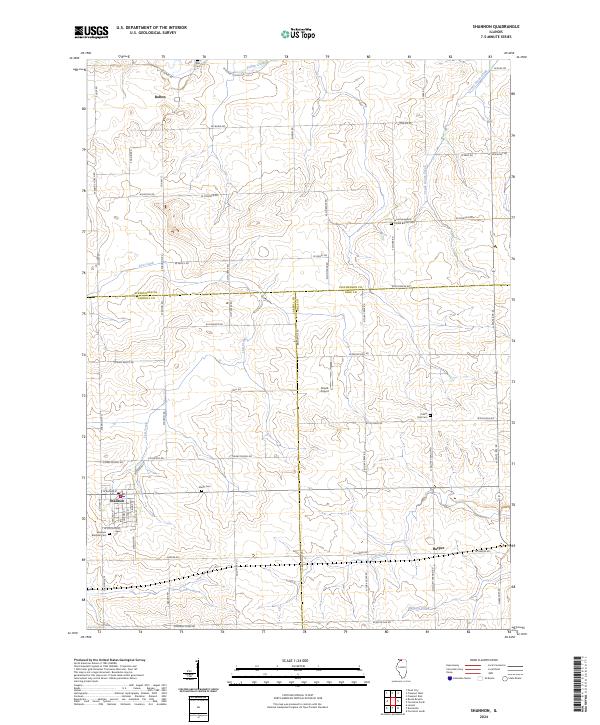 US Topo 7.5-minute map for Shannon IL