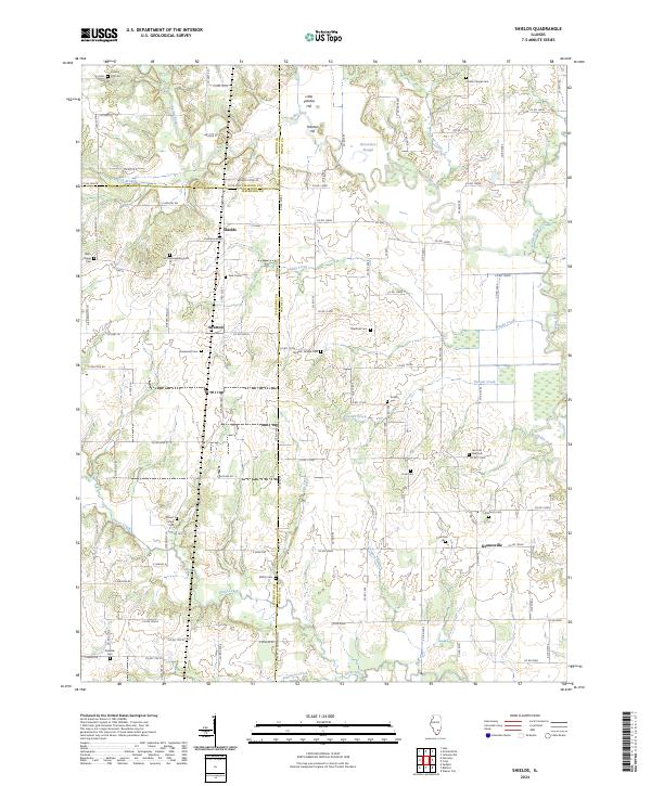 US Topo 7.5-minute map for Shields IL