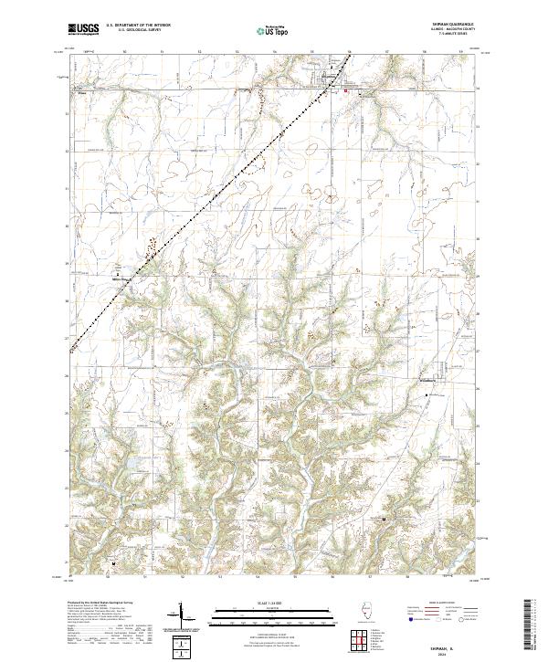 US Topo 7.5-minute map for Shipman IL