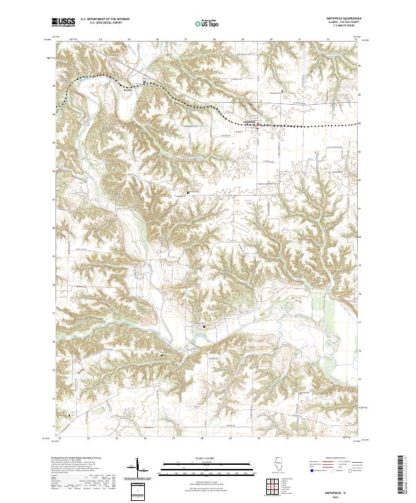 US Topo 7.5-minute map for Smithfield IL