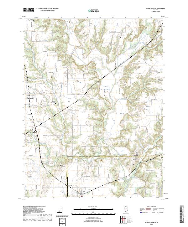 US Topo 7.5-minute map for Sorento North IL