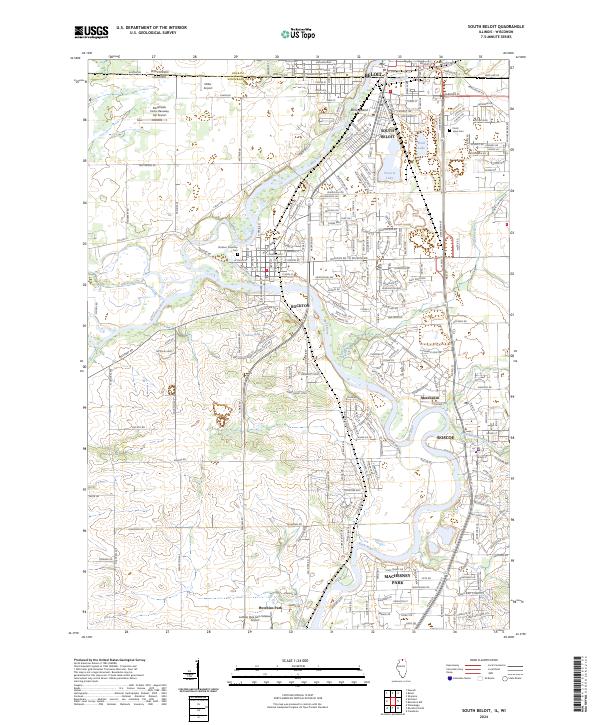 US Topo 7.5-minute map for South Beloit ILWI