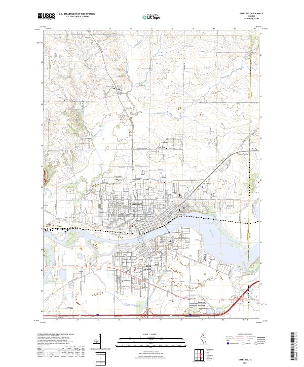US Topo 7.5-minute map for Sterling IL