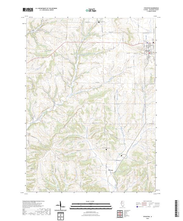 US Topo 7.5-minute map for Stockton IL