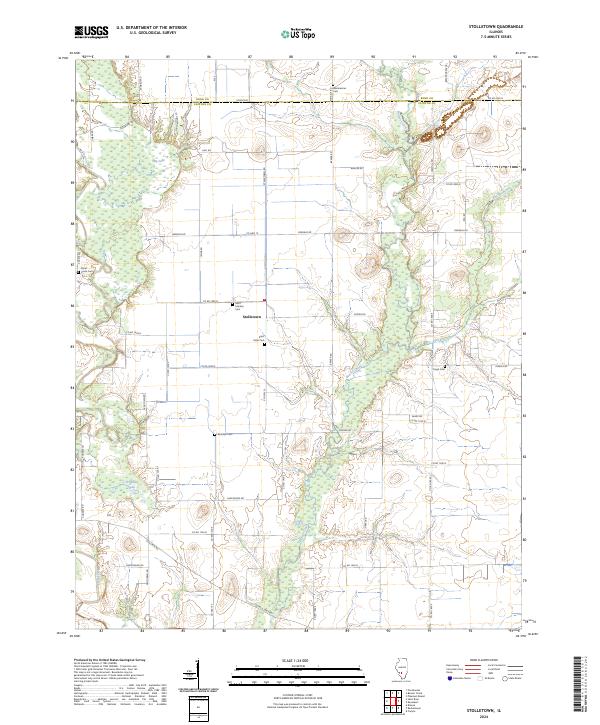 US Topo 7.5-minute map for Stolletown IL