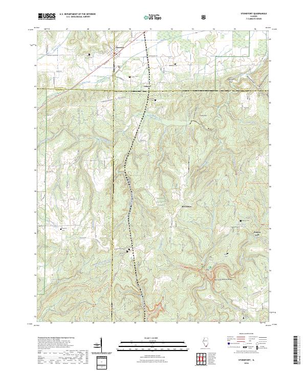 US Topo 7.5-minute map for Stonefort IL