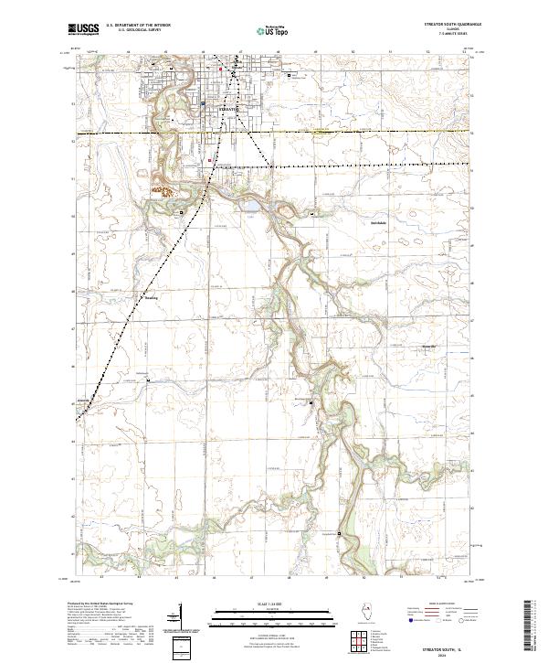US Topo 7.5-minute map for Streator South IL