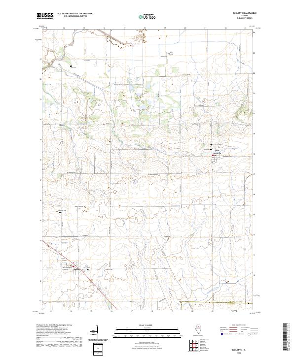 US Topo 7.5-minute map for Sublette IL