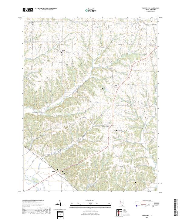 US Topo 7.5-minute map for Summer Hill IL