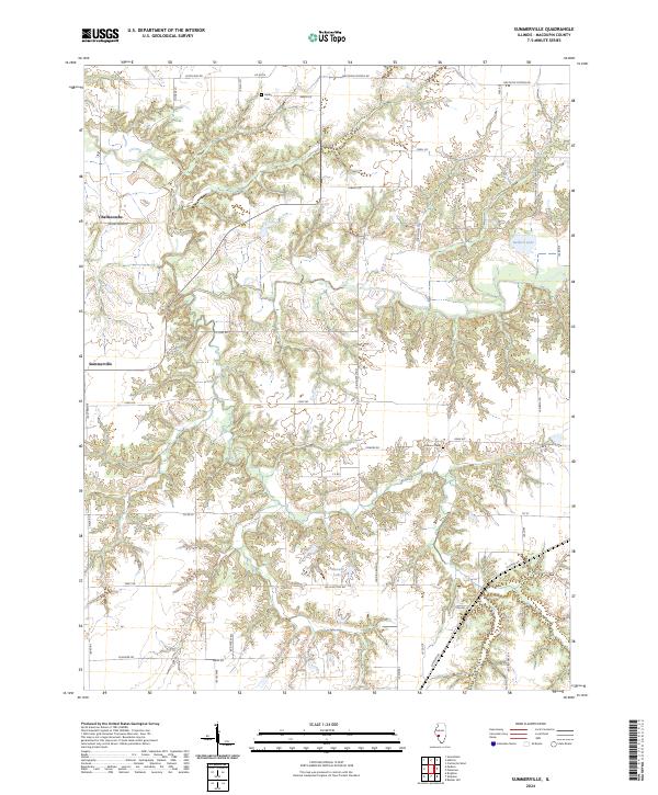 US Topo 7.5-minute map for Summerville IL