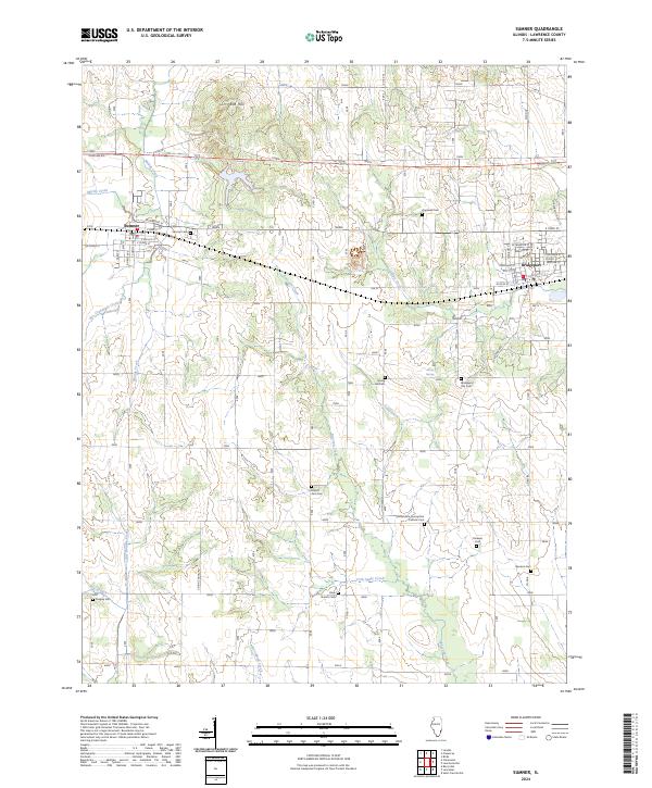 US Topo 7.5-minute map for Sumner IL