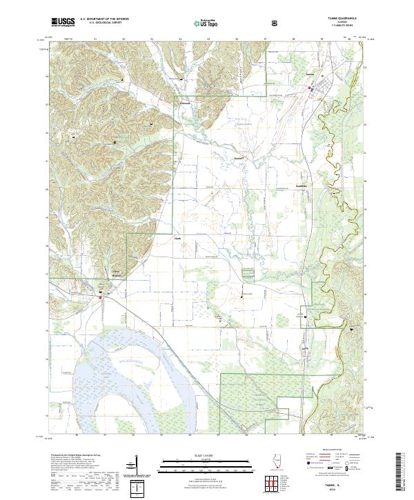 US Topo 7.5-minute map for Tamms IL