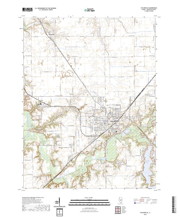 US Topo 7.5-minute map for Taylorville IL