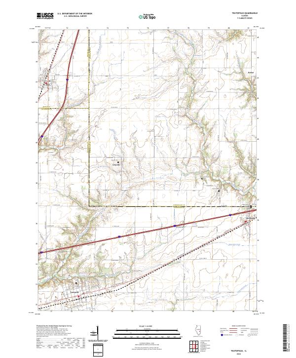 US Topo 7.5-minute map for Teutopolis IL