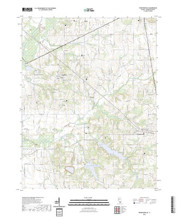 US Topo 7.5-minute map for Thompsonville IL