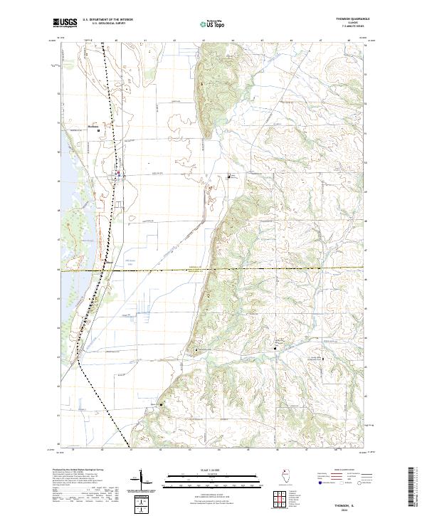 US Topo 7.5-minute map for Thomson IL
