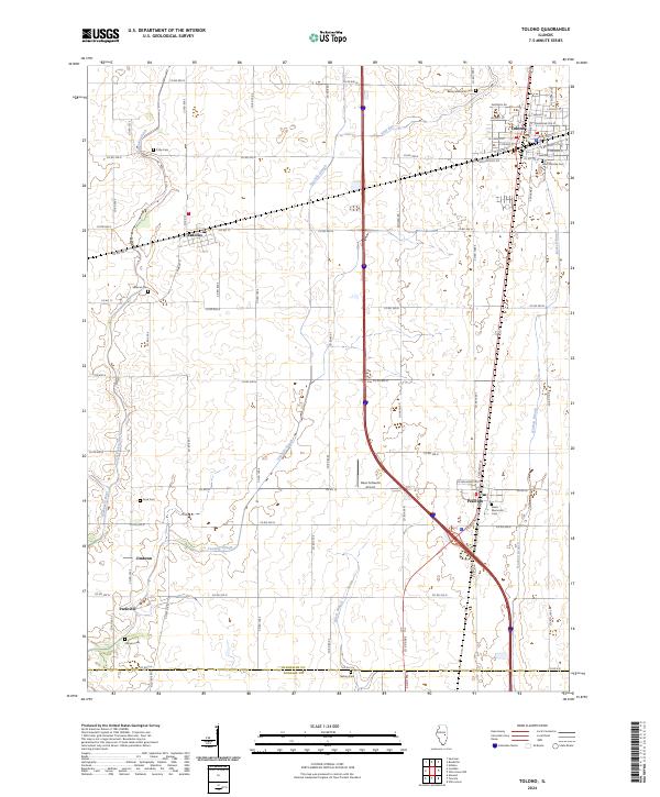 US Topo 7.5-minute map for Tolono IL