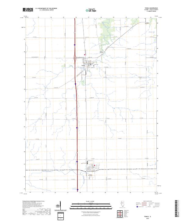 US Topo 7.5-minute map for Tonica IL