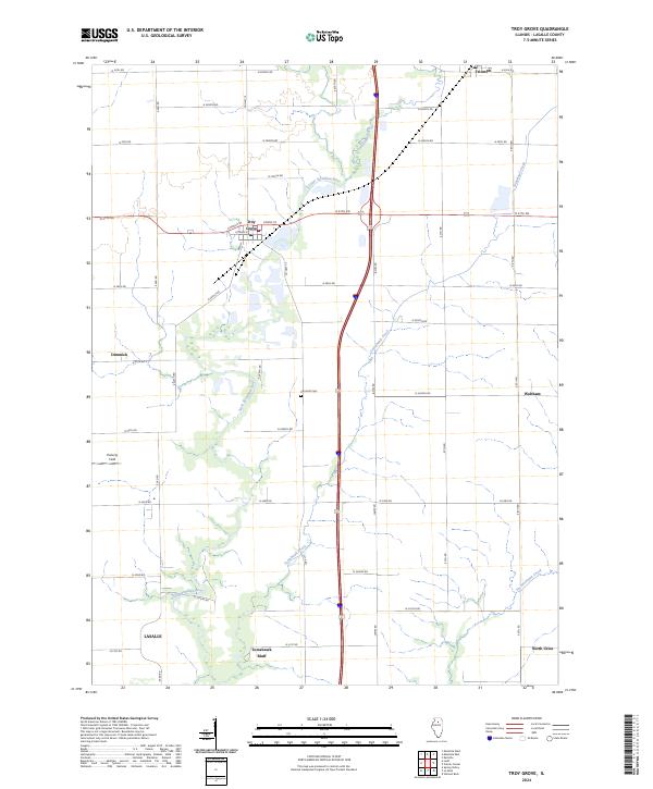 US Topo 7.5-minute map for Troy Grove IL