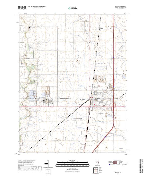 US Topo 7.5-minute map for Tuscola IL