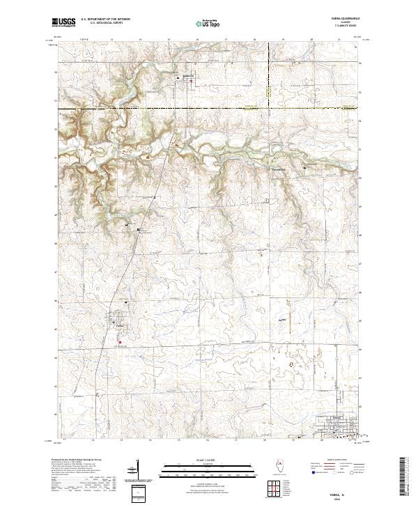 US Topo 7.5-minute map for Varna IL