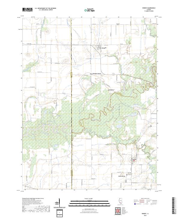 US Topo 7.5-minute map for Venedy IL