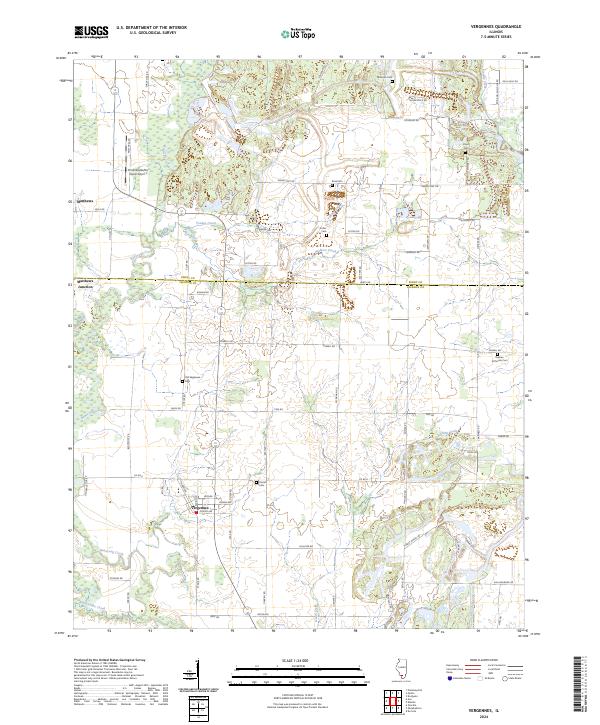 US Topo 7.5-minute map for Vergennes IL