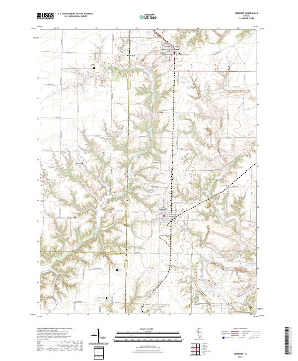 US Topo 7.5-minute map for Vermont IL
