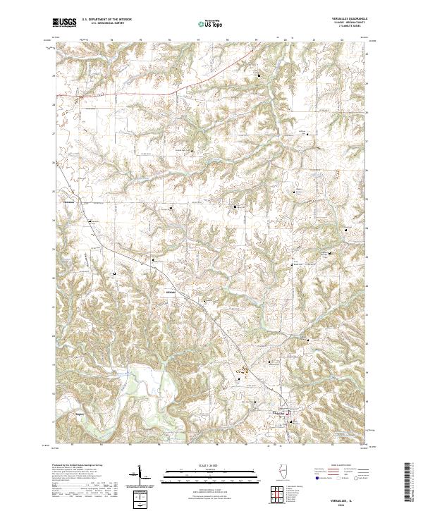 US Topo 7.5-minute map for Versailles IL