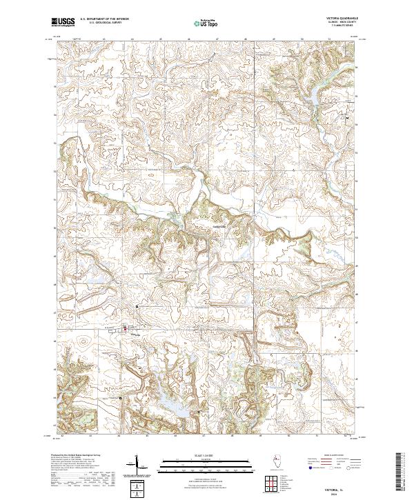 US Topo 7.5-minute map for Victoria IL