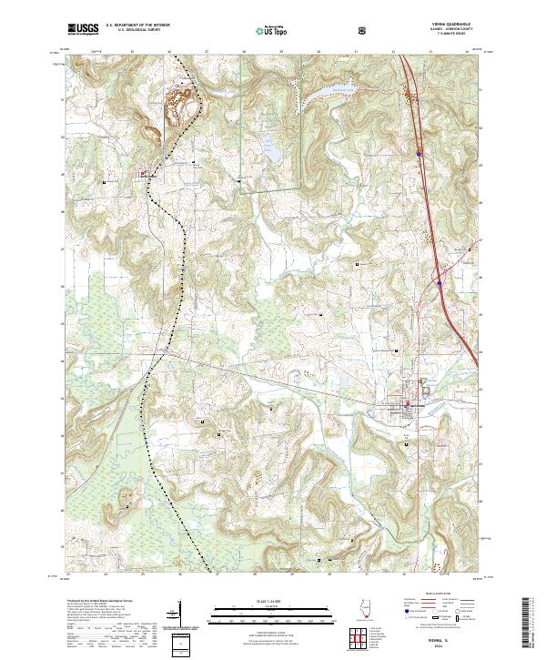 US Topo 7.5-minute map for Vienna IL