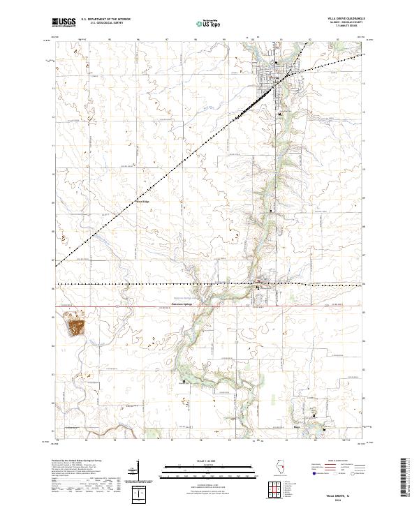 US Topo 7.5-minute map for Villa Grove IL