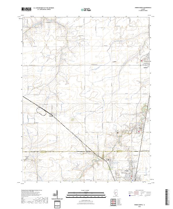 US Topo 7.5-minute map for Virden North IL