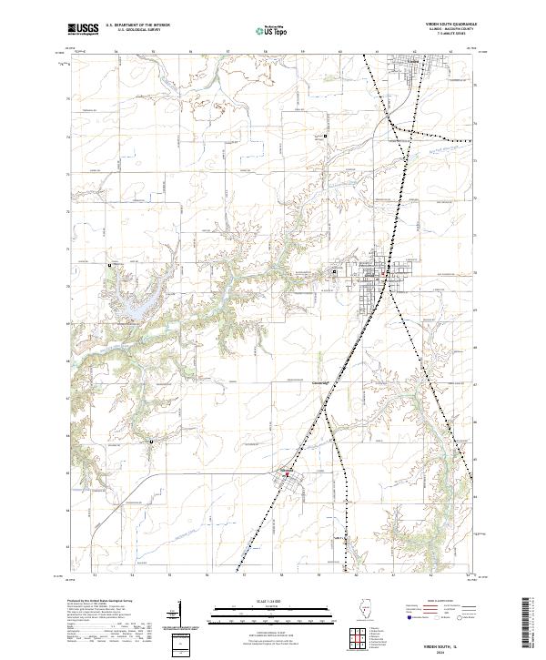 US Topo 7.5-minute map for Virden South IL