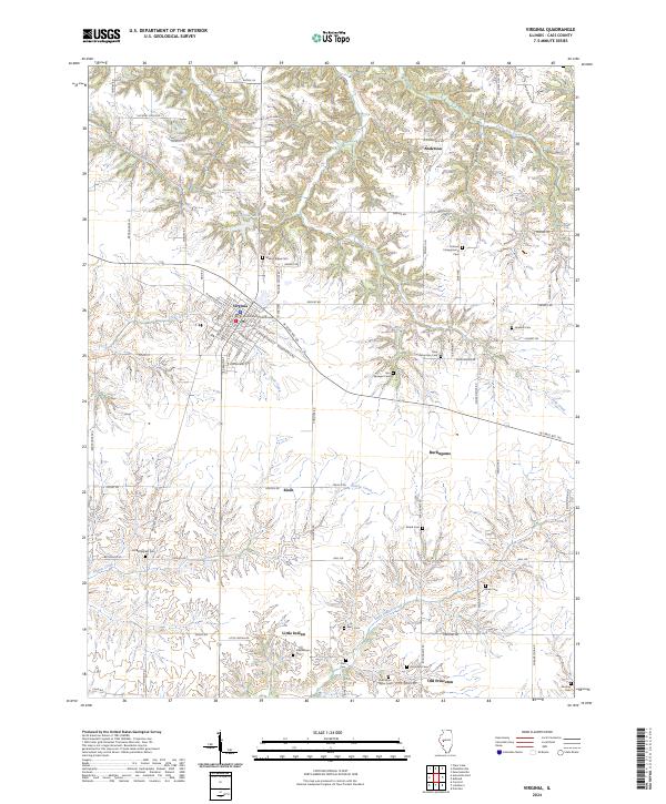 US Topo 7.5-minute map for Virginia IL