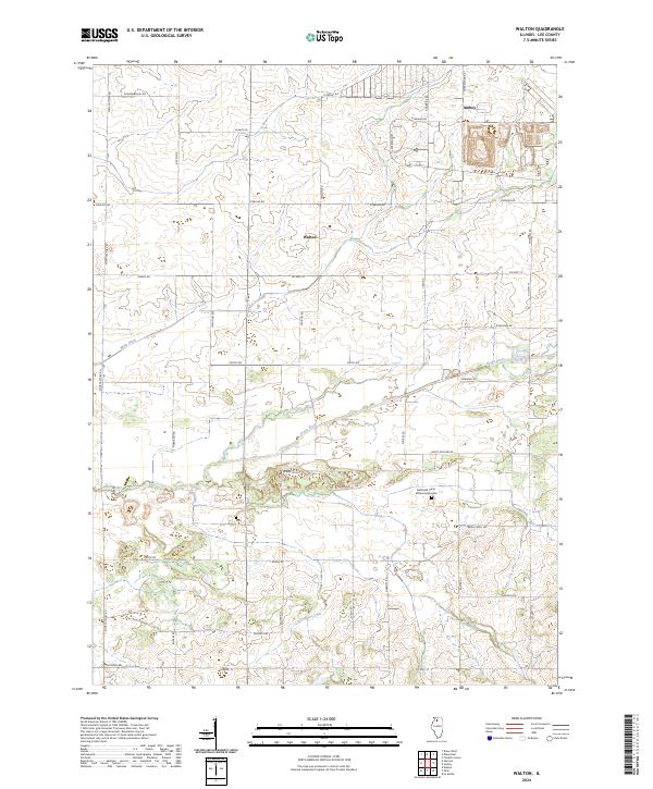 US Topo 7.5-minute map for Walton IL
