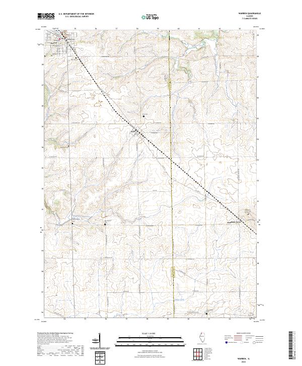US Topo 7.5-minute map for Warren IL