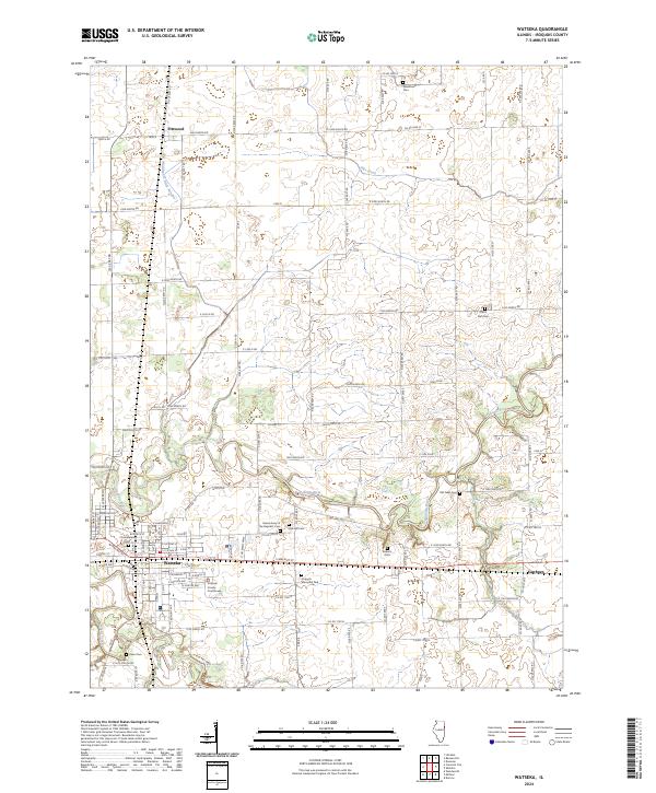 US Topo 7.5-minute map for Watseka IL