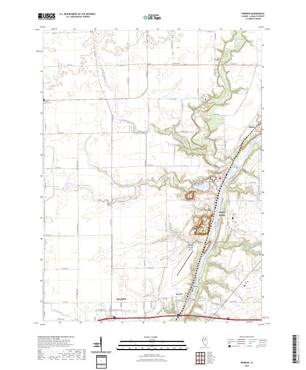 US Topo 7.5-minute map for Wedron IL