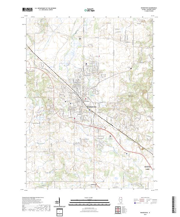 US Topo 7.5-minute map for Woodstock IL