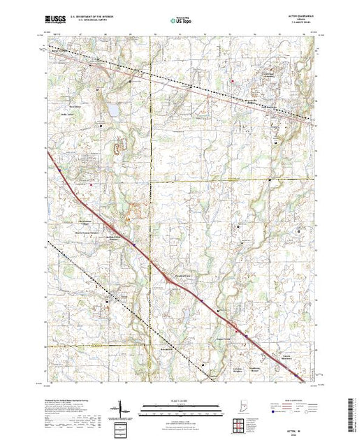 Indiana USGS Topographic Maps – American Map Store