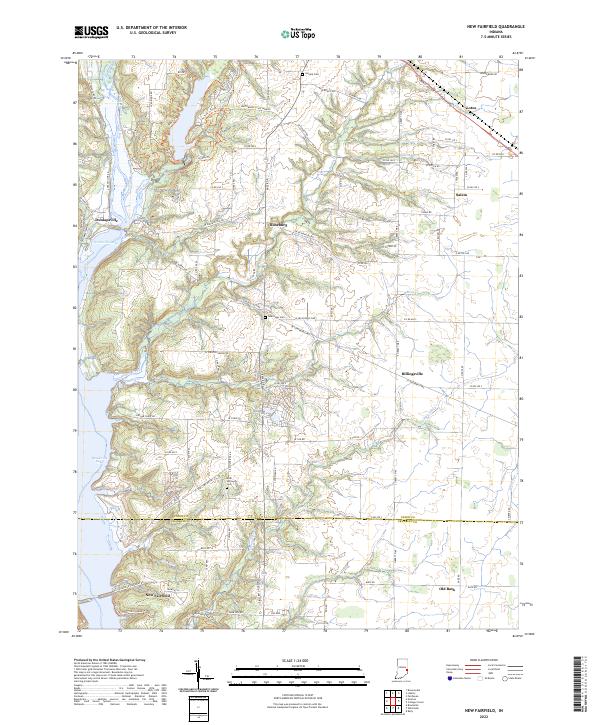US Topo 7.5-minute map for New Fairfield IN