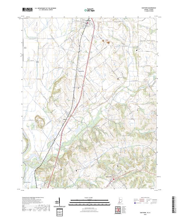 US Topo 7.5-minute map for Oaktown INIL