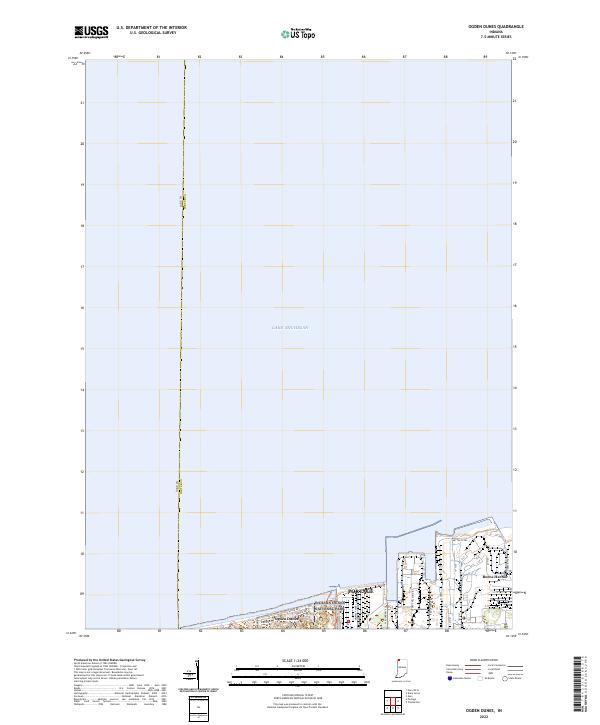 US Topo 7.5-minute map for Ogden Dunes IN